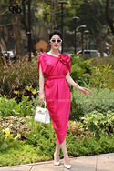 ĐẦM HỒNG TRƠN KHỐI CỔ TIM